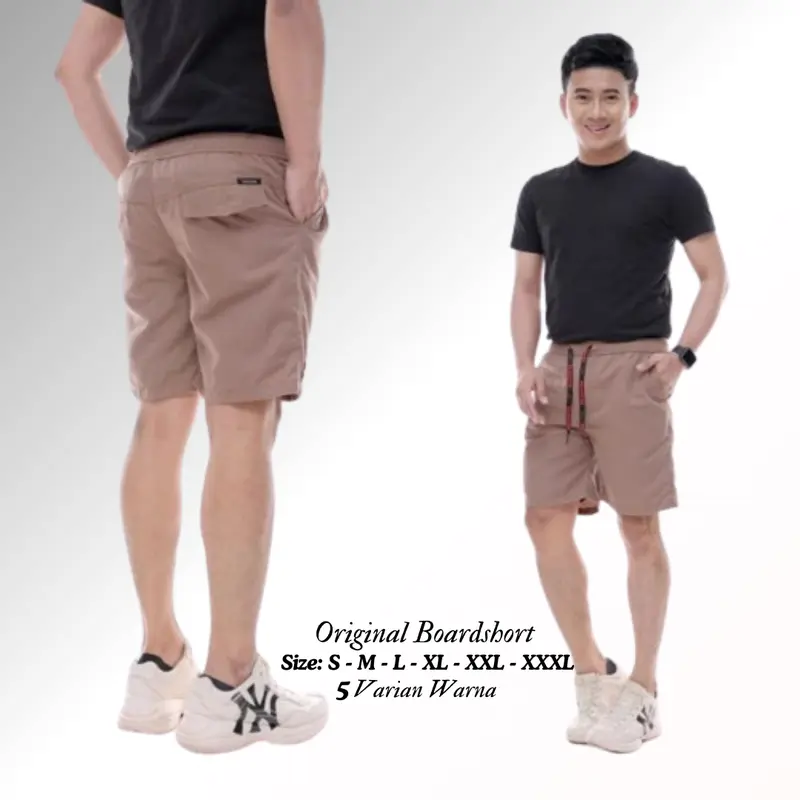 Celana Board short Pendek Pria Casual Outdoor Distro Kolor Yang Ada Kantongnya Jumbo Size S - XXXL Santai Surfing 3
