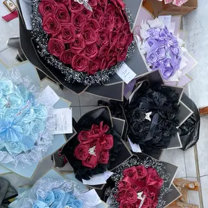 BUKET BUNGA SATIN 7-100 TANGKAIi. LANGSUNG KIRIM. COCOK UNTUK KADO WISUDA ULANG TAHUN