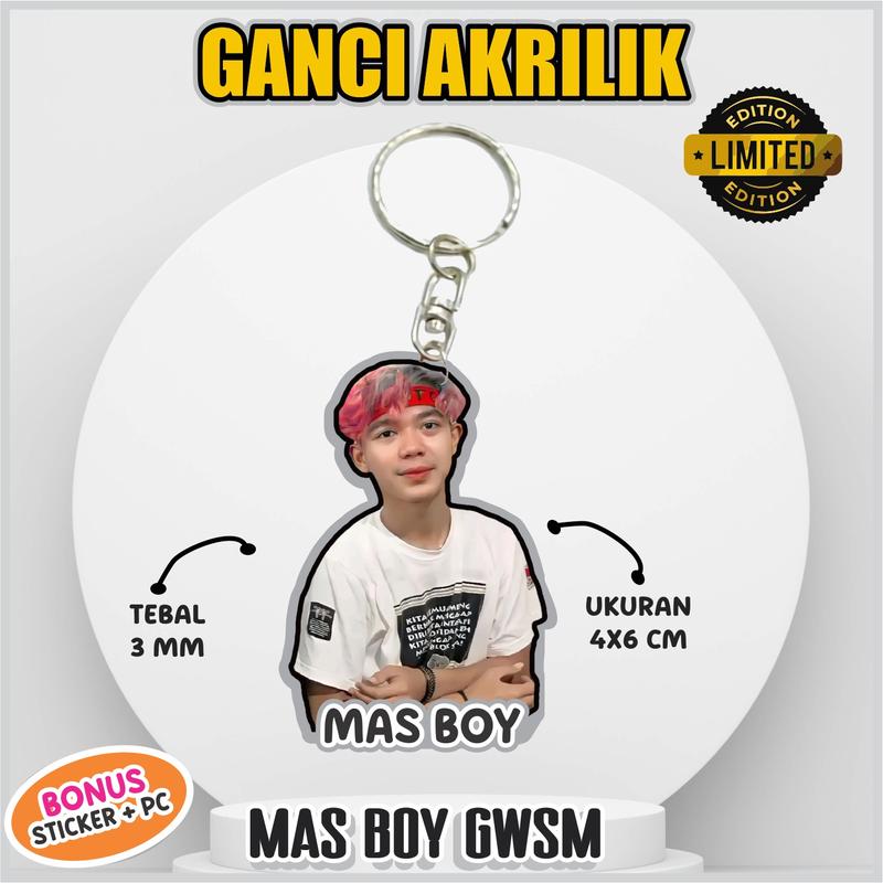 Gantungan Kunci Mas Boy GWSM Bahan Acrylic Print UV Limited Edition 0
