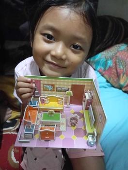 Product Review of Puzzle 3D Miniatur DIY Mainan craft 3D Mainan Edukasi Anak Jigsaw Besar Part 1 Seri Interior Rumah DIY Rumah House from h**7 2
