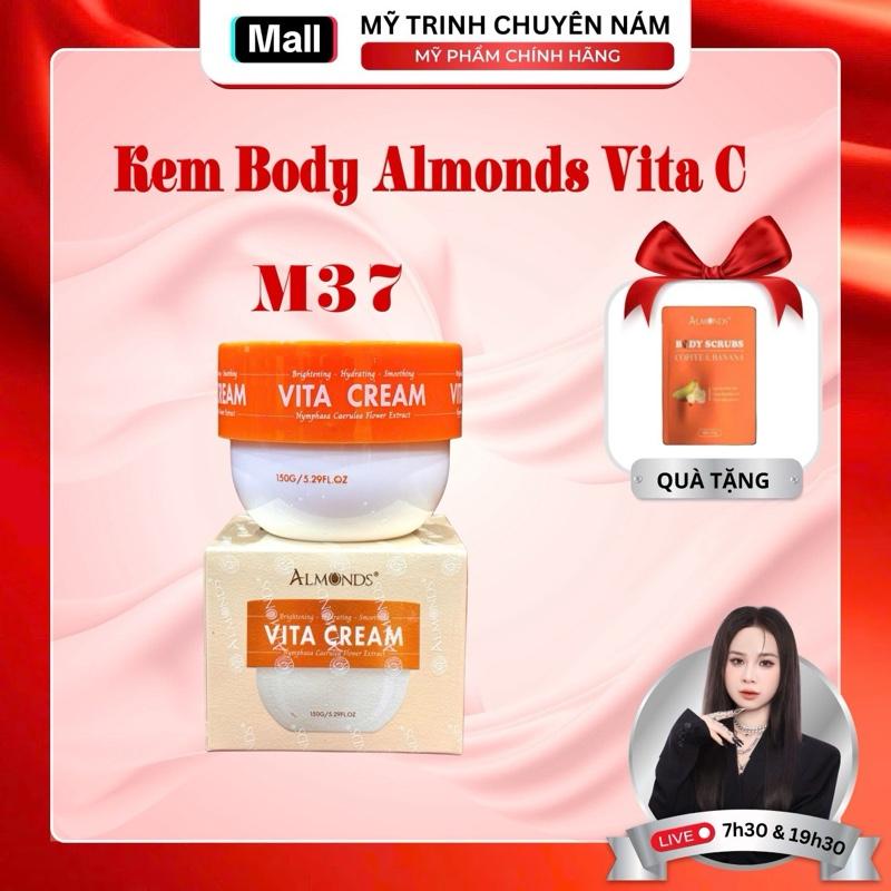 [M37] - Kem Body ALMONDS - Hỗ Trợ Dưỡng Da [Tặng Tẩy Tế Bào Chết Cafe Nhỏ]