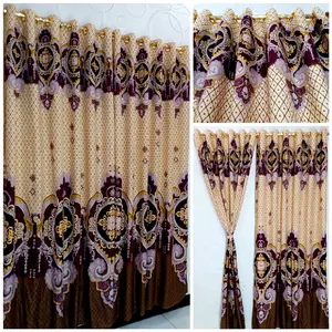 Gorden Smokring 5 Gelombang Pintu dan Jendela Rumah Minimalis Motif Terbaru Curtain Dekorasi Kain Tali Desain Elegan Modern Ukuran 110cm x 220cm Bahan Tebal Halus Tidak Tembus Cahaya Cocok untuk Dekorasi Rumah Modern