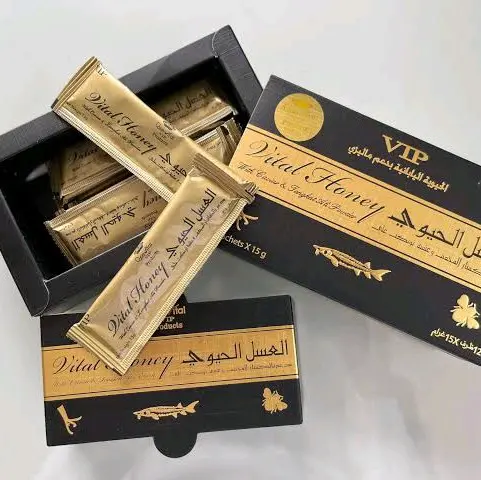 VIP Vital Honey Asli Bpom 1 Kotak Isi 12 Saset Original Bpom