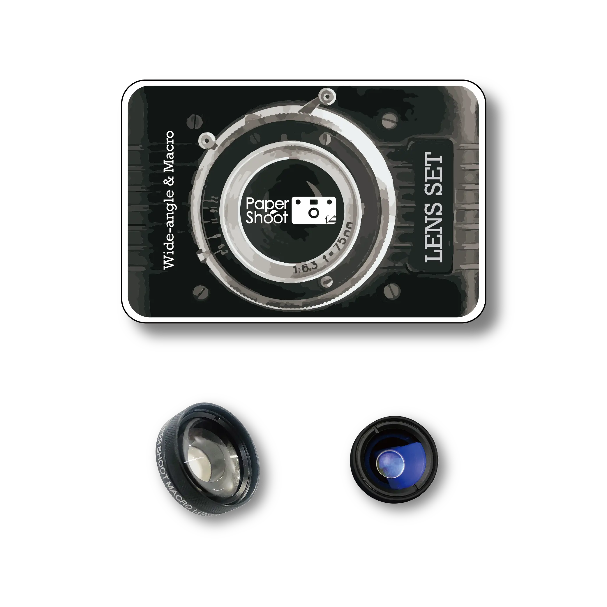 Wide Angle and Macro Lens Set (Screwed On)