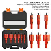 Gambar ALLEFIX Set Mata Bor Hole Saw 6Pcs 16-35MM Baja HSS & M42 Kekerasan Tinggi Cocok untuk Kayu PVC dan Gipsum - 6910 - 6910 dari ALLEFIX Kota Surabaya 3 Tokopedia
