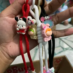 10 pouch gantungan kunci paracod lucu harga murce hanya dilive