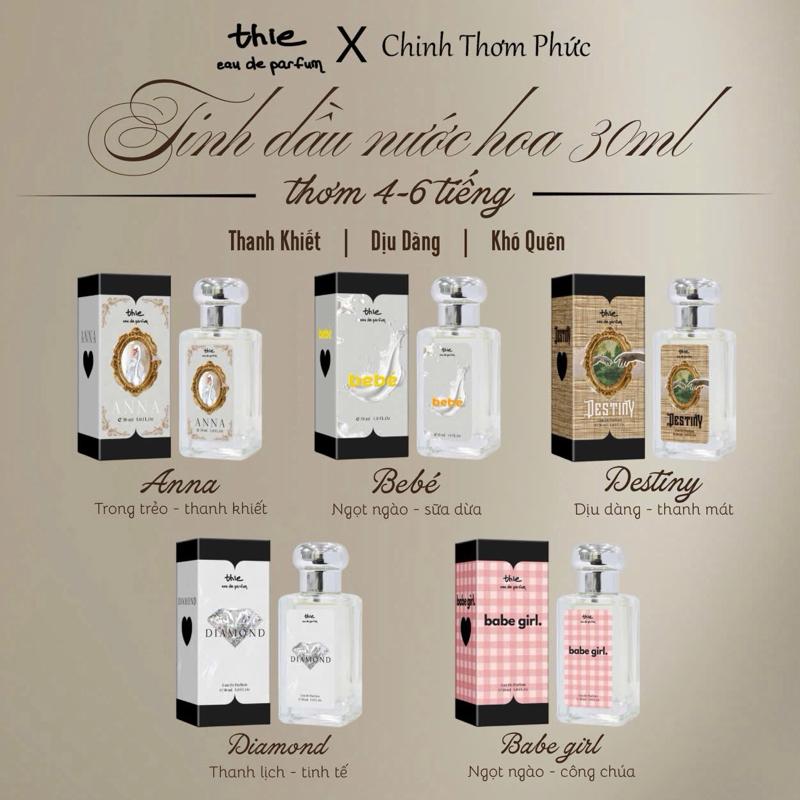 (mùi ngọt) NƯỚC HOA THIE eau de parfum 30ml, THƠM 6-8 TIẾNG