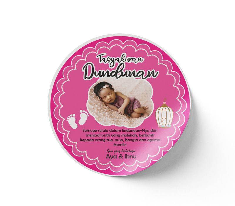 Stiker Dundunan Stiker Tedak Siten Stiker Tasyakuran Bisa Jalan Cowok ...