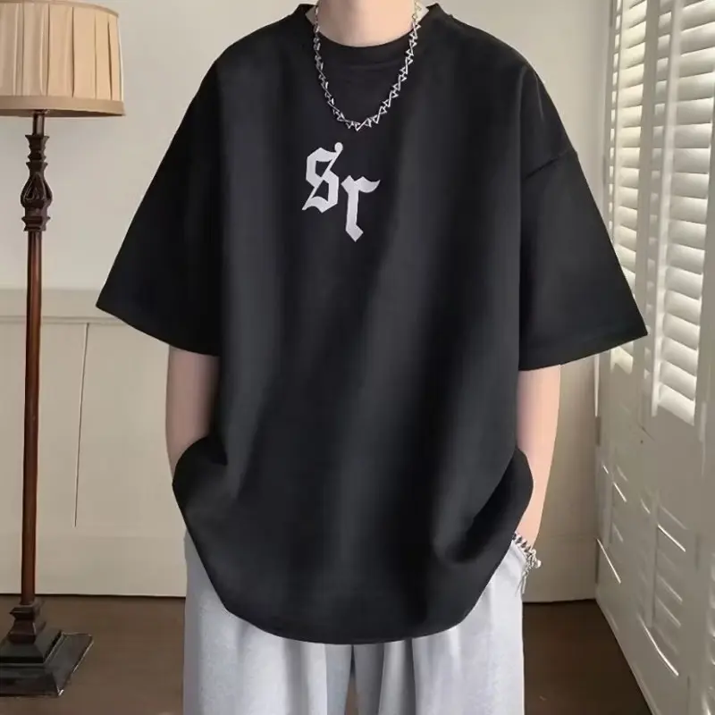 T Shirt Big Size ( M - 6XL ) Kaos Jumbo SIMPEL SR SIMPLE GOTHIC Oversize Unisex M L XL XXL 3XL 4XL 5XL 6L Atasan Cotton Combed Korean Ulzzang Street Wear Kaos Lengan Pendek Pria Wanita Jumbo Hypebeast Y2k Hip hop Denim Hitam Putih Beige Navy 4