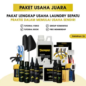 Hypospot Paket Lengkap Juara Hypospot - Paket Laundry Cuci Pembersih dan Pemutih Sepatu - Cleaner Shoe - Inklusi Premium Shoes Cleaner & Alat Detailing Sepatu - Ideal untuk Usaha Cuci Sepatu