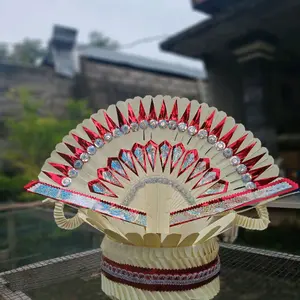 Sampyan Gebogan Maroon Silver dengan Desain Elegan