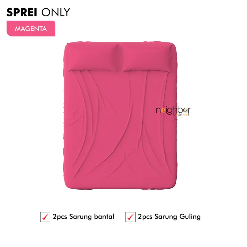Sprei Set Only / Hanya Sprei Polos Ukuran 160x200 Premium Lembut Kasur Nomor 2 0