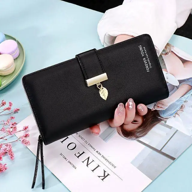 DOMPET VINI - DOMPET PANJANG LIPAT WANITA MODEL TEBARU LUCU KOREA ELEGAN SIMPLE BAHAN TEBAL PENGAMAN 2