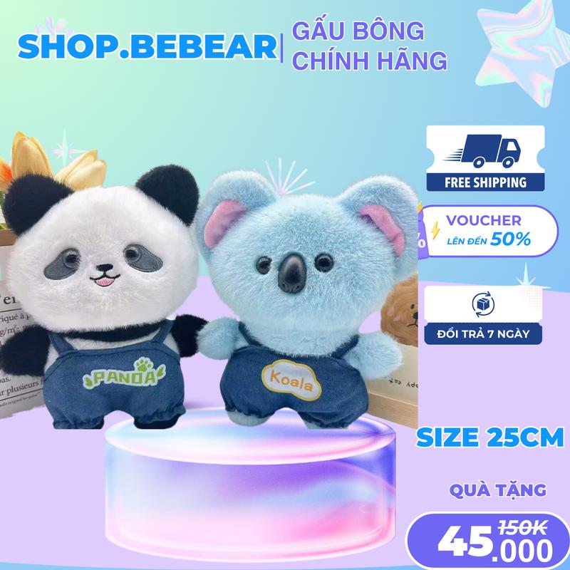 Gấu Bông Gấu Trúc Panda Ôm Tre Đáng Yêu Chất Lông Tuyết Mềm Mịn Cao Cấp - Toy, Đồ Chơi Phát Nhạc 0