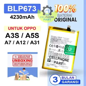 ORIGINAL Battery Baterai Batre Untuk Oppo A3S A5S A12 A31 2020 A11K BLP673