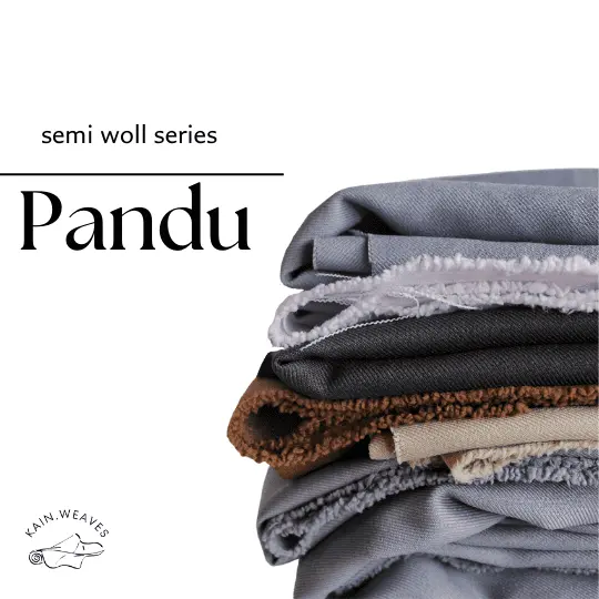 Kain Bahan Kemeja, Celana, Rok Semi Woll Polos 0.5 Meter PANDU/Bahan Celana, Rok, dll/Kain Arahan Berkualitas Grade A
