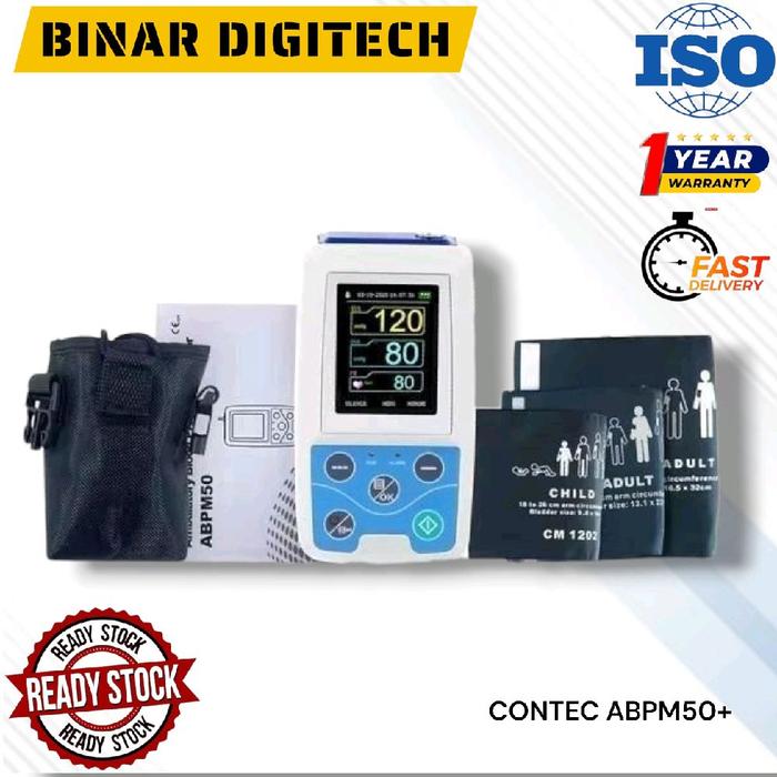 Jual CONTEC ABPM50+ Ambulatory Blood Pressure Monitor 24 Jam NIBP ...