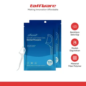 TaffOmicron Dental Floss Benang Gigi Pembersih Plak 100 PCS - TF-100