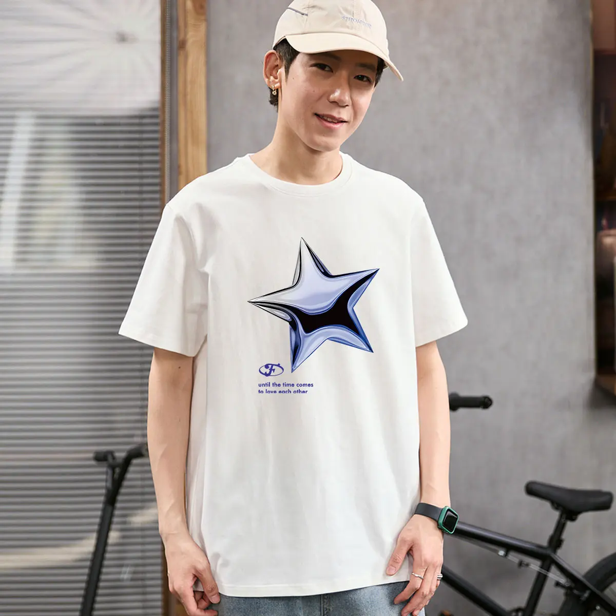 T-shirt Kaos Distro Pria Lengan Pendek  NASA IDOL  Street Style Combed Hitam Putih Dewasa - High Quality 100% Cotton C242   Katun Polos Atasan