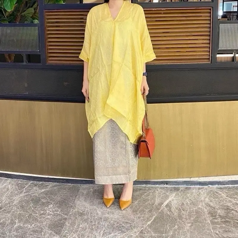ATASAN VISCOSE TUNIK ARUNA / BLOUSE VISCOSE KAFTAN TUNIK ARUNA / KAFTAN BLUSE ARUNA Wanita Panjang 1