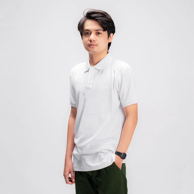 JEEN ORIGINAL - Kemeja Polo Basic Lengan Pendek Bordir Pria Katun Baju Casual Formal 2