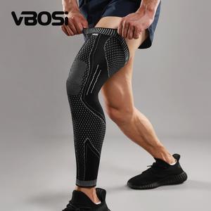 VBOSi 1個 レディース・メンズ用 ズレにくい伸縮性コンプレッションの脚用スリーブ、膝サポート、バスケットボールやトレーニング用の保護具。スポーツパフォーマンスに最適です。