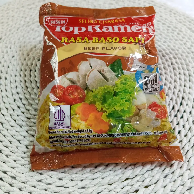 Mie Top Ramen Rasa Baso Sapi @32g 1