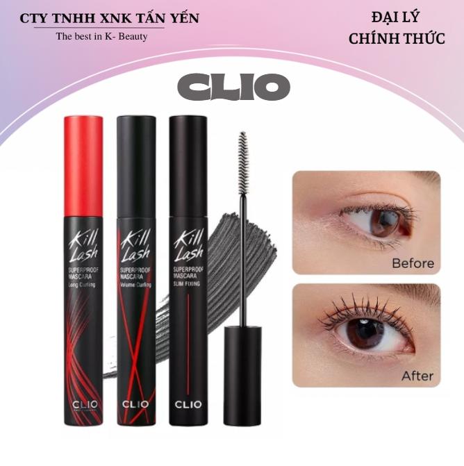 Mascara Chuốt Mi Cong Dài Chống Nước Clio Kill Lash Superproof Mascara 7g