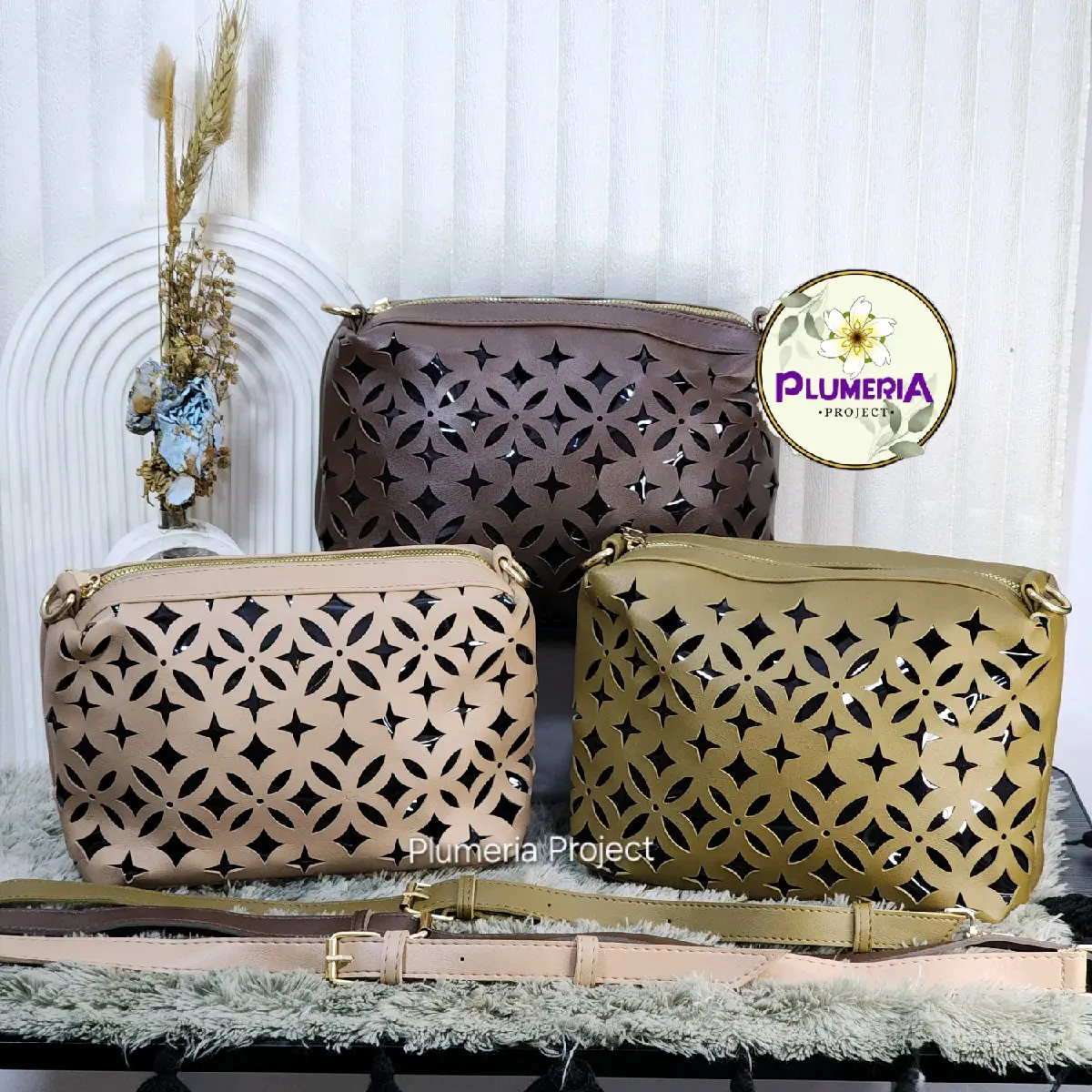 PLUMERIA PROJECT - Enelle Slingbag / Tas Wanita / Slingbag Wanita / Tas Selempang / Shoulder Bag / Tote Bag / Handbag