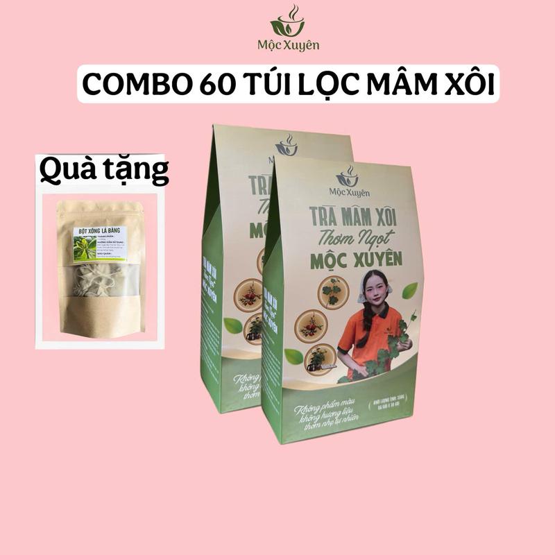 Combo 60 túi lọc mâm xôi thơm ngọt tặng lá bàng