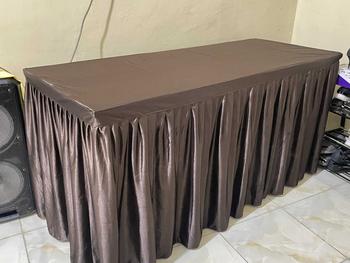 Product Review of Cover Meja Prasmanan 150 x 60 x 75 cm Anti-Susut dengan Bahan Abutay/Filamin Berkualitas Tinggi from ᑎ**ᑎ ᖘ**ᗴ 3