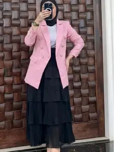 Blazer Long RAYA COLECTION MOTIF SALUR atasan formil