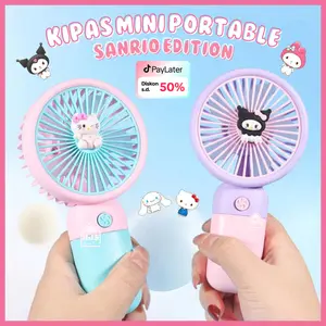 [HJS] Kipas Mini USB Kipas Genggam Karakter Sanrio Kipas Angin Portable Mini USB Kuromi cinnamoroll Kipas Labubu