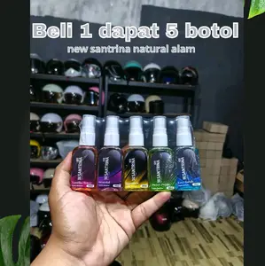 New Santrina Parfum Viral Natural Alam 30 ML - Wangi Tahan Lama & Lembut Cocok untuk Pria Wanita Dengan Harum Alami Dan Positif