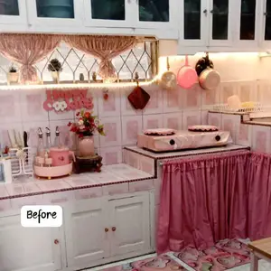 Wallpaper Dinding Roll Polos 3D Premium 280*50CM / Wallstiker Embos Dekorasi Dinding