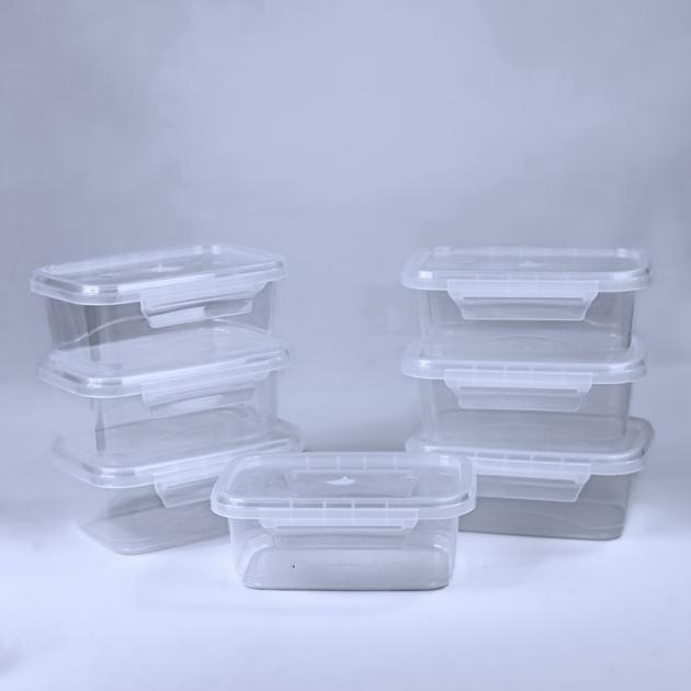 Kit até 30 Marmitas Potes 800ml com Travas Laterais Colorido BPA FREE - Alimentos organizadores de congelador Cor