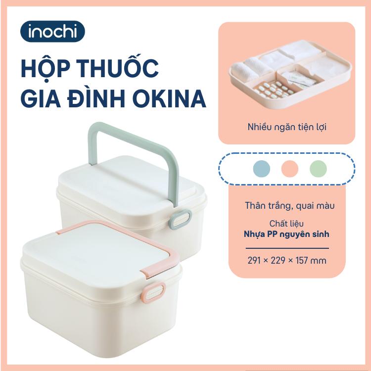  Hộp đựng thuốc gia đình Okina  nhỏ gọn  tiện dụng Inochi 