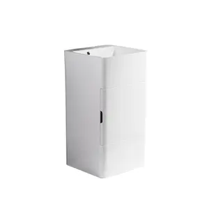 Column basin integrated hand washing artificial stone bathroom cabinet small apartment washbasin bathroom storage
