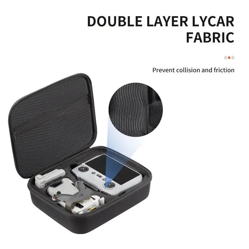 (BISA COD) XIFIJI Tas Drone Hard Shell Protective Storage Bag DJI Mini 4 Pro - XJI4 TERMURAH Aksesoris Plastik 2