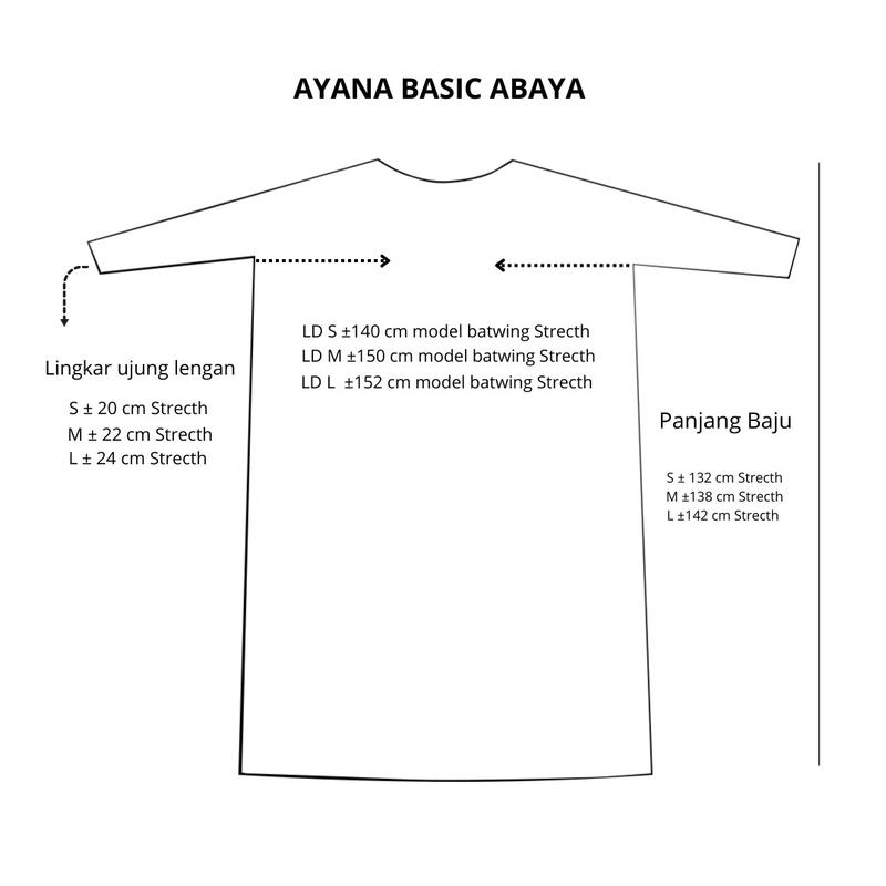 Ayana Abaya Batwing Syar’i Bahan Skylar Knit by Levezein (Gamis Haji Dan Umroh) 1
