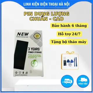 Pin tiêu chuẩn dùng cho ĐT 6/6s/7/7P/8/8P/X/11 Pro Max, Bảo hành 6 tháng