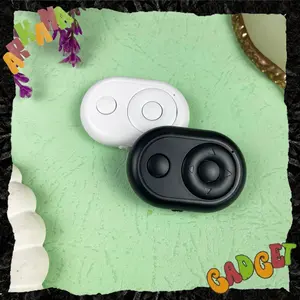 TOMSIS BATRE 1 TOMBOL REMOTE BLUETOOTH hp biru multifungsi Shutter Kamera Remote Bluetooth kamera hp Kontrol Jarak Jauh untuk Video dan Foto dengan Tripod