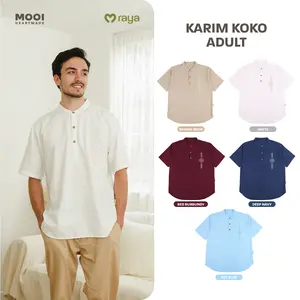 Mooi Atasan Pria Kemeja Pria Raya Collection Karim Koko Basic Series 2026