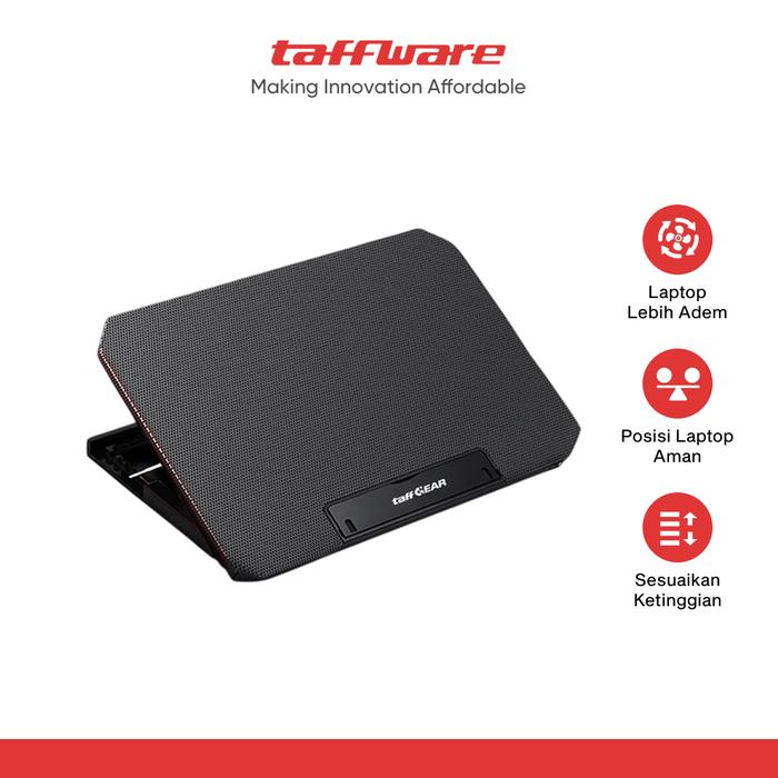 Gambar TaffGEAR Cooling Pad Laptop Kipas Pendingin 2 Fan without Knob Speed - Q100 dari Taffware Official Store Kota Administrasi Jakarta Barat Tokopedia