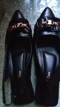 Product Review of Declare&Dee Heels Blok Wanita Pitaloka Square Toe High 3 CM Black Karet Belakang Best Seller Shoes flat  shoes from a**k k**✨ 0