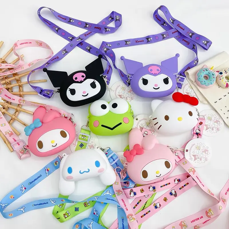 [Veonbag.id] Tas Selempang LED Karakter Kartun Anak Cowo Cewe Lucu Muat HP Cetakan Emboss 3D Real Pic Bisa COD Fashion (NOTES untuk pilih karakter)
