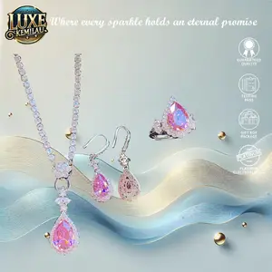 [PROMO LIVE]-S69 Diskon Paket Kalung Tangan Couple Elegan Cantik Kombo Carat Adjustable Berkualitas Tinggi Dengan Desain Yang Elegan wanita Couple wedding Pasangan Cowo Pria Anti Karat Luntur Berubah Garansi 1 Tahun Cincin Anting COD Necklace  Silver