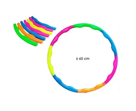 Mainan Anak Hula Hoop Copot Pasang Plastik Murah Warna Warni Hulahoop Diameter 65cm 2