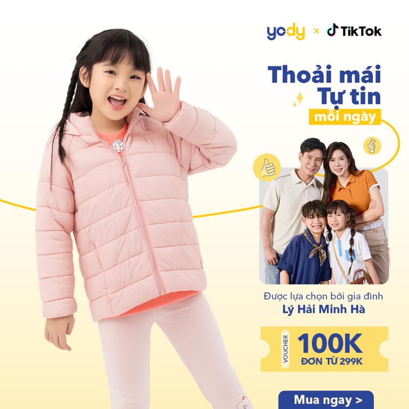  YODY Áo Phao Trẻ Em 3S 3 Lớp Siêu Nhẹ Tay Raglan PHK6002 