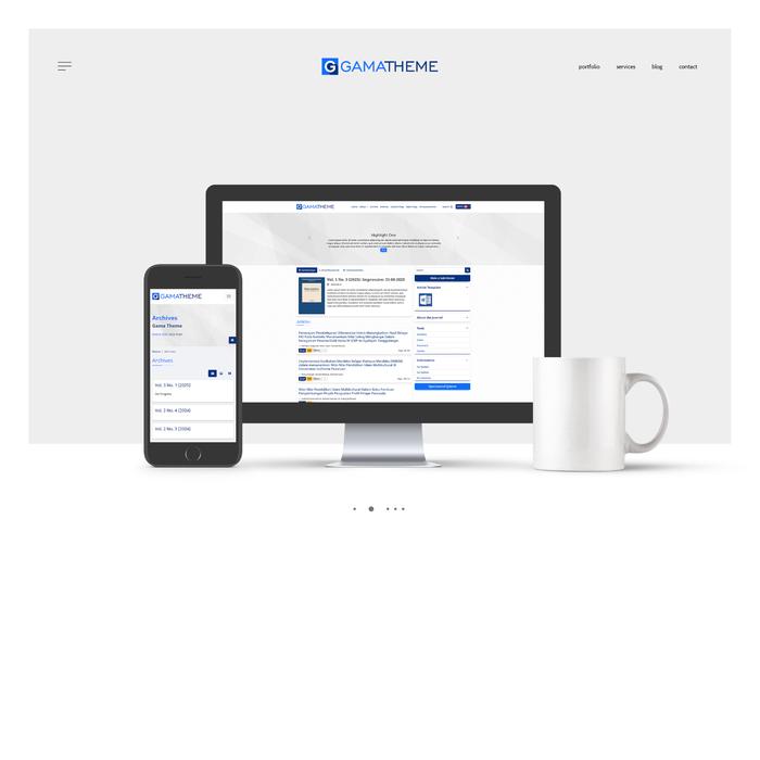 Gambar Gama Theme/Template for OJS 3.4.x / 3.5.x - Berbasis Framework Bootstrap 5, Mobile Friendly, Include Google Fonts, Banner Utama, Tab Current Issue, dan Support LinkDOI dari OJS Premium Theme Kab. Pasuruan Tokopedia